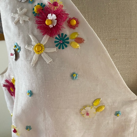 COPY - J Crew - Floral Sequined Peplum Tank - Picture 4 of 5